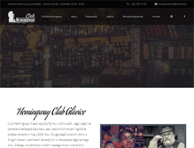 Tablet Screenshot of hemingwayclub.pl